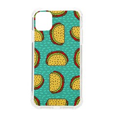 Taco-drawing-background-mexican-fast-food-pattern Iphone 11 Tpu Uv Print Case by Ket1n9