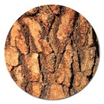 Bark Texture Wood Large Rough Red Wood Outside California Magnet 5  (Round) Front