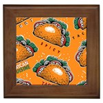 Seamless-pattern-with-taco Framed Tile Front