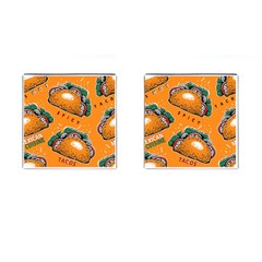 Seamless-pattern-with-taco Cufflinks (square) by Ket1n9