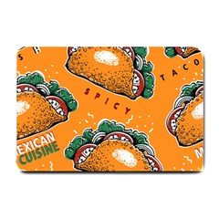 Seamless-pattern-with-taco Small Doormat by Ket1n9