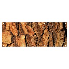 Bark Texture Wood Large Rough Red Wood Outside California Banner And Sign 8  X 3  by Ket1n9