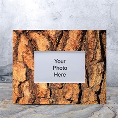 Bark Texture Wood Large Rough Red Wood Outside California White Tabletop Photo Frame 4 x6  by Ket1n9