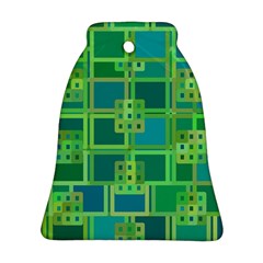 Green-abstract-geometric Ornament (bell) by Ket1n9