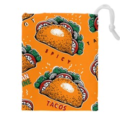 Seamless-pattern-with-taco Drawstring Pouch (5xl) by Ket1n9