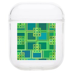 Green-abstract-geometric Airpods 1/2 Case by Ket1n9