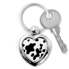 Cow Pattern Key Chain (heart) by Ket1n9