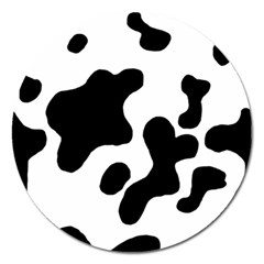 Cow Pattern Magnet 5  (round) by Ket1n9