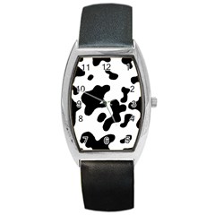 Cow Pattern Barrel Style Metal Watch