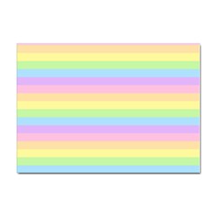 Cute Pastel Rainbow Stripes Sticker A4 (10 Pack) by Ket1n9