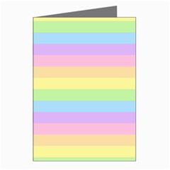 Cute Pastel Rainbow Stripes Greeting Cards (pkg Of 8) by Ket1n9