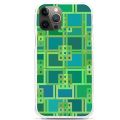 Green-abstract-geometric Iphone 12 Pro Max Tpu Uv Print Case by Ket1n9