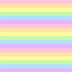 Cute Pastel Rainbow Stripes Play Mat (rectangle) by Ket1n9