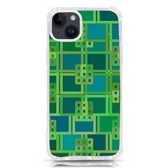 Green-abstract-geometric Iphone 14 Plus Tpu Uv Print Case by Ket1n9