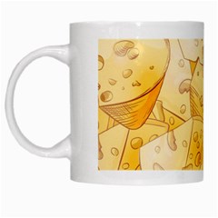 Cheese-slices-seamless-pattern-cartoon-style White Mug by Ket1n9