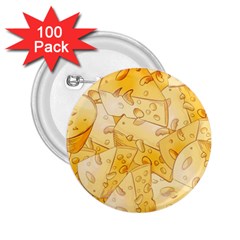 Cheese-slices-seamless-pattern-cartoon-style 2 25  Buttons (100 Pack)  by Ket1n9