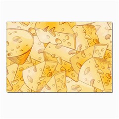 Cheese-slices-seamless-pattern-cartoon-style Postcards 5  X 7  (pkg Of 10) by Ket1n9