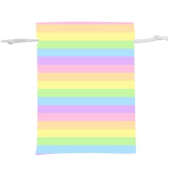 Cute Pastel Rainbow Stripes Lightweight Drawstring Pouch (xl) by Ket1n9