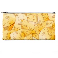 Cheese-slices-seamless-pattern-cartoon-style Pencil Case by Ket1n9