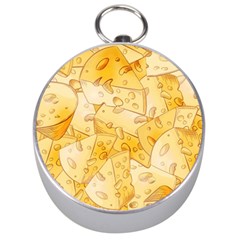 Cheese-slices-seamless-pattern-cartoon-style Silver Compasses by Ket1n9