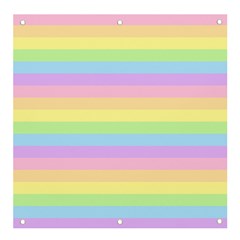 Cute Pastel Rainbow Stripes Banner And Sign 4  X 4  by Ket1n9