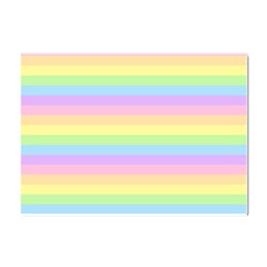 Cute Pastel Rainbow Stripes Crystal Sticker (a4) by Ket1n9