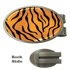 Tiger Skin Pattern Money Clips (oval)  by Ket1n9