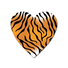 Tiger Skin Pattern Heart Magnet by Ket1n9