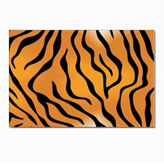 Tiger Skin Pattern Postcard 4 x 6  (pkg Of 10) by Ket1n9