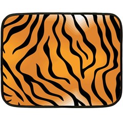 Tiger Skin Pattern Two Sides Fleece Blanket (mini) by Ket1n9