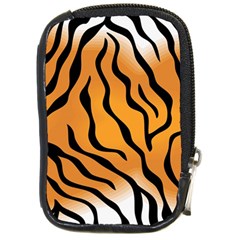 Tiger Skin Pattern Compact Camera Leather Case by Ket1n9