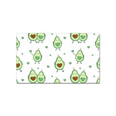 Cute-seamless-pattern-with-avocado-lovers Sticker (rectangular) by Ket1n9