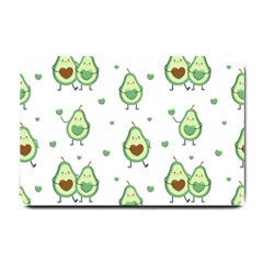 Cute-seamless-pattern-with-avocado-lovers Small Doormat by Ket1n9