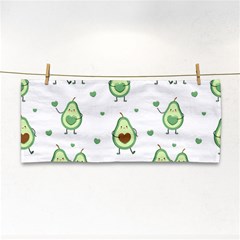 Cute-seamless-pattern-with-avocado-lovers Hand Towel by Ket1n9