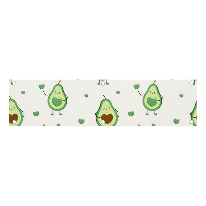 Cute-seamless-pattern-with-avocado-lovers Banner and Sign 4  x 1 