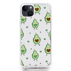 Cute-seamless-pattern-with-avocado-lovers Iphone 14 Plus Tpu Uv Print Case by Ket1n9