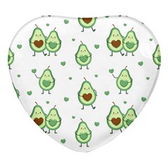 Cute-seamless-pattern-with-avocado-lovers Heart Glass Fridge Magnet (4 Pack) by Ket1n9