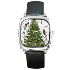 New-year-s-eve-new-year-s-day Square Metal Watch by Ket1n9