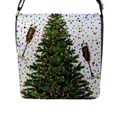 New-year-s-eve-new-year-s-day Flap Closure Messenger Bag (l) by Ket1n9