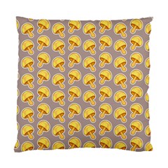 Yellow-mushroom-pattern Standard Cushion Case (two Sides) by Ket1n9