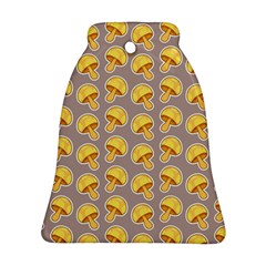 Yellow-mushroom-pattern Bell Ornament (two Sides) by Ket1n9