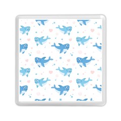 Seamless-pattern-with-cute-sharks-hearts Memory Card Reader (square) by Ket1n9