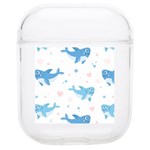 Seamless-pattern-with-cute-sharks-hearts AirPods 1/2 Case Front