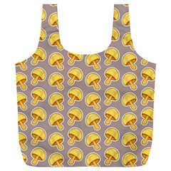 Yellow-mushroom-pattern Full Print Recycle Bag (xxl) by Ket1n9