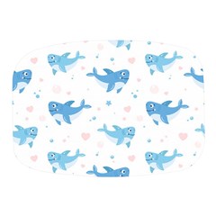 Seamless-pattern-with-cute-sharks-hearts Mini Square Pill Box by Ket1n9