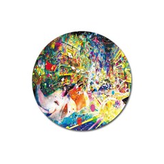 Multicolor Anime Colors Colorful Magnet 3  (round) by Ket1n9