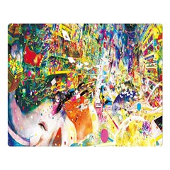 Multicolor Anime Colors Colorful Two Sides Premium Plush Fleece Blanket (large) by Ket1n9