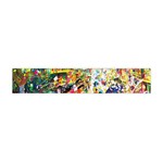 Multicolor Anime Colors Colorful Premium Plush Fleece Scarf (Mini) Front