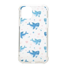 Seamless-pattern-with-cute-sharks-hearts Iphone 11 Pro 5 8 Inch Tpu Uv Print Case by Ket1n9