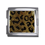 Metallic Snake Skin Pattern Mega Link Italian Charm (18mm) Front